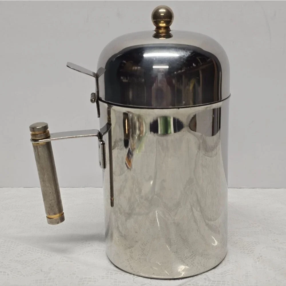 Inox 18-10 Ghia Serie Italy Stainless Steel Milk Frother Pitcher